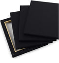 New Art Supplies 30*30cm Fir Frame 100% Cotton Black Stretched Canvas for Painting