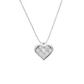 Blink Blink Pave Cubic Zircon S925 Sterling Silver Heart Pendant Necklace