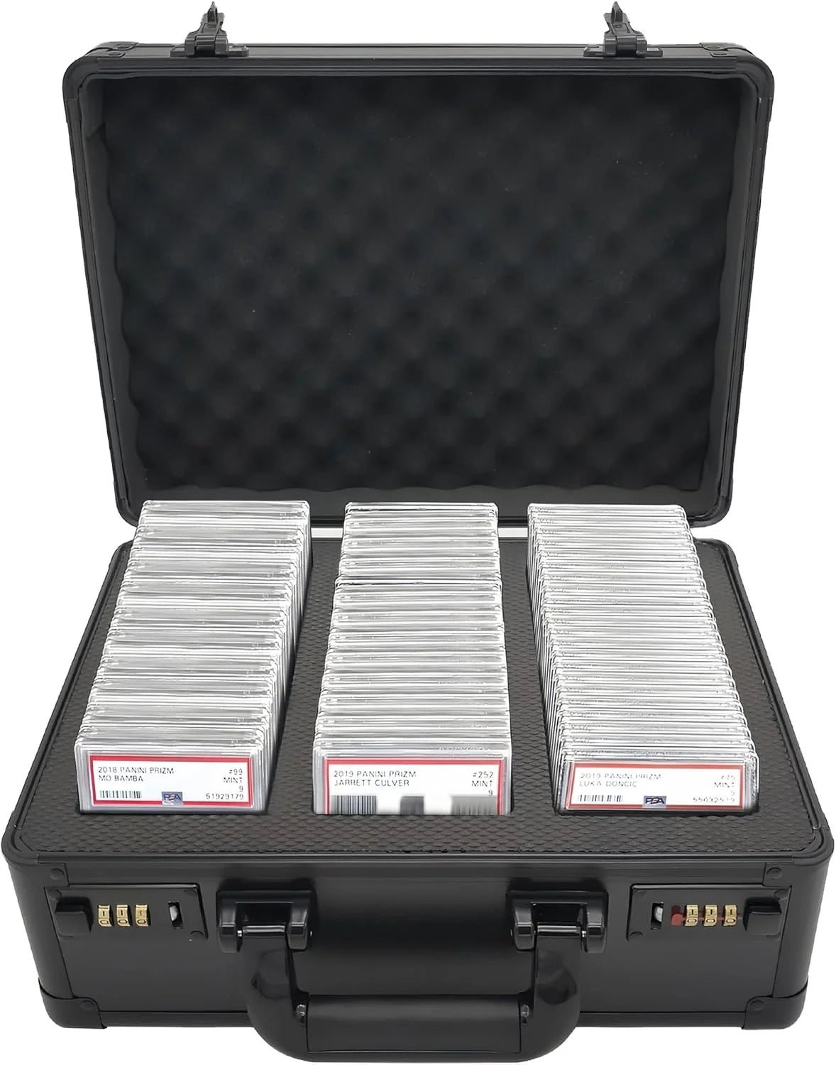 Premium Black 4 Row Graded Card Storage Box for  Card