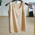 2024 New 19 Momme Elastic Silk Satin Fabric 100% Real Silk Comfortable Women Underwear Vest