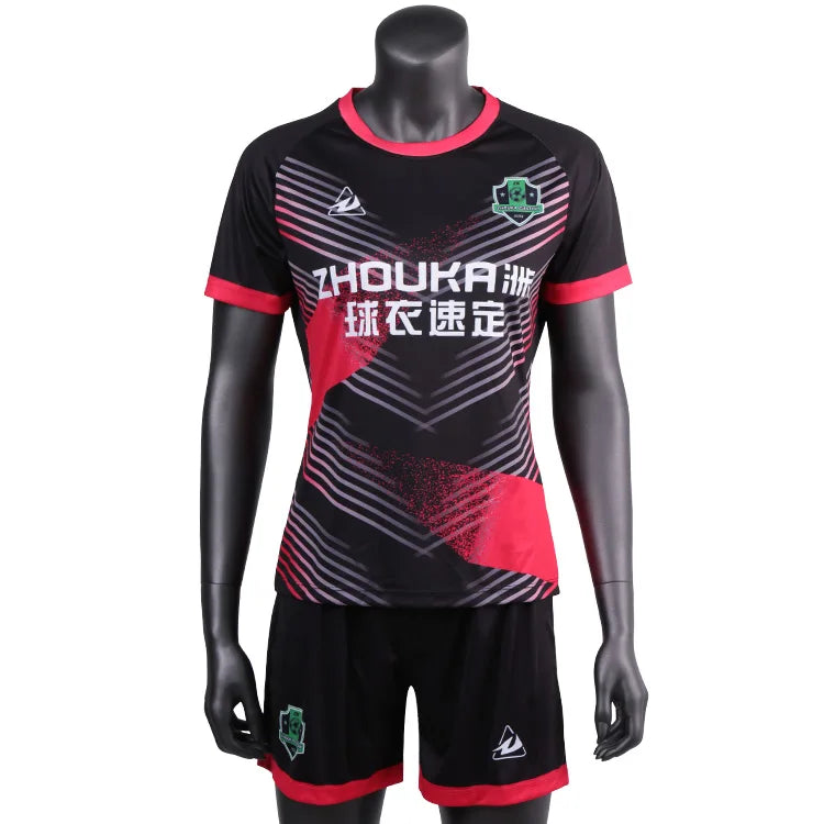 ZHOUKA Original Soccer Jersey Custom Latest Design Popular Youth Vitality Sportswear Football Uniform Women