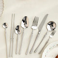 304 Cutlery Set Stainless Steel Dessert Fork Spoon Steak Knife Silverware Wedding Flatware Set