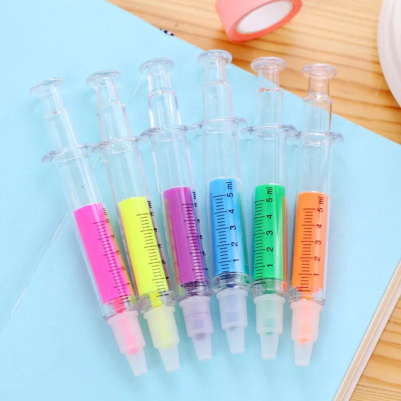 New Style Promotional Gift Injection Syringe Highlighter Marker Pen