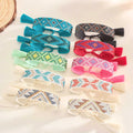 10pcs Bohemia Rhinestone Bracelets Wholesale Vintage Diamond Wristband Aztex Braided Rope Jewelry for Gifts Custom Design Accept