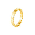 Simple Fashion Women Gold Plated Geometric Hoop Link Rings Jewelry