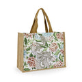 Natural Jute Fabric with Rpet Woven Fabric Piece Custom Logo Foldable Shopping Bag Eco Friendly Reusable Tote for Women
