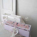 Rectangle Luxury Paper Flower Box with Embossing Printing Big Stock Gift Box Wholesale Supplier