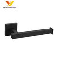 Modern Matt Black Square Toilet Tissue Roll Holder for Hotels-Modern Bathroom Accessories for Wholesale