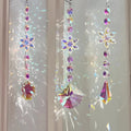 Bohemia Garden Decorative Crystal Glass Prism Suncatcher Carved Hand Etched Hexagon Shape Fairy Style Holiday Fashion Trend