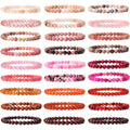 Fashion Jewelry 4MM Natural Stone Bead Charm Elastic  Volcanic Stone Agate Healing Crystal