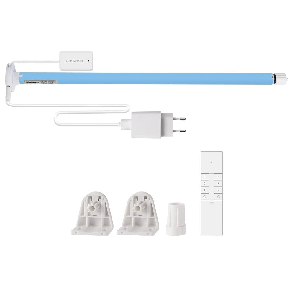 Zemismart Tuya Zigbee Electric Roller Blinds Motor Compatible with 17mm 25mm 28mm Tubes Alexa  Google Home Voice Control