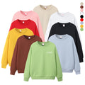 AI-MICH Custom Wholesale Nice Quality Sweatshirt 100% Cotton Oversized Crew Neck Letter Embroidery Crew Neck Sweatshirt