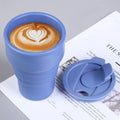 Wholesale Custom Logo Silicone Foldable Travel Mug Reusable Collapsible Coffee Cups Set