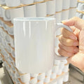 2022 Wholesale Customized 11Oz Cheap Ceramic  Printing Logo Mugs for Sublimation Blank With Individual White Box