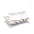 Wholesale Restaurant Dinnerware Serving Unbreakable Cheap Bulk White Rectangle 9 Inch Melamine Dessert Plate