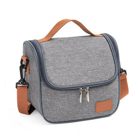 Custom Logo Eco-Reusable Insulated Lunch Bag Cooler Tote Solar Panel Feature for Outdoor Picnics Food Storage Printed for Men