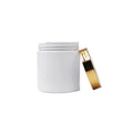 200ml 250ml 300ml 400ml 500ml Cosmetic Packaging clear Big Volume Pet Plastic Cream Jar with Silver Gold Eleplating Cap