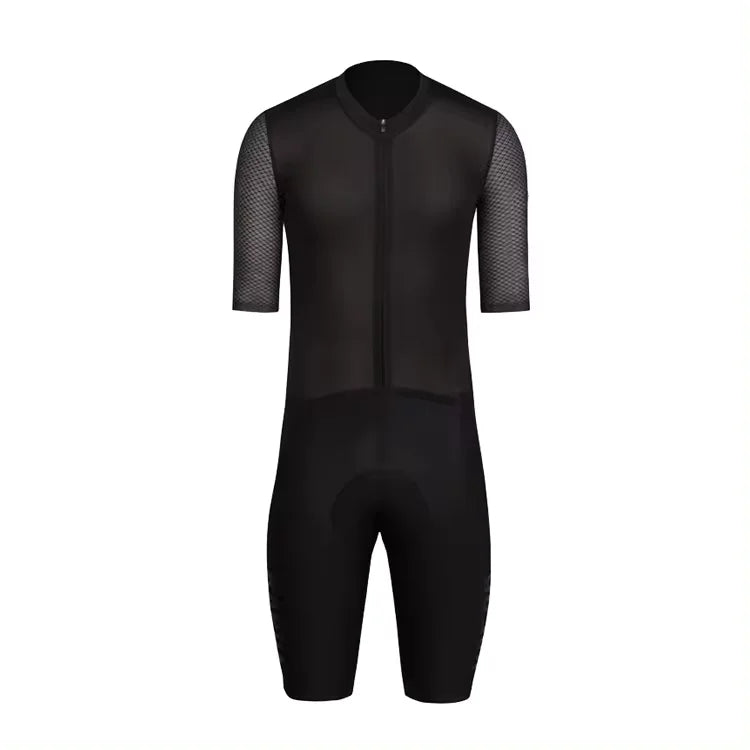Custom Tri Racing Cycling Swim Run Shorts Sleeves Triathlon Suit Trisuit Half Sleeve Skin Suit Custom
