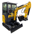 1.5 Ton 1500 KG Diesel Engine Side Joystick Crawler Ton Hydraulic Pump Micro Excavator for Sale Digger Machine