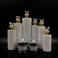 Custom logo 100ml 150ml 200ml 250ml 300ml 400ml 500ml High Grade PETG Bottle with Acrylic Diamond Lid Big Volume Bottle Shampoo
