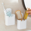 TAILI Strong Vacuum Suction Cups Hooks Powerful Shower Holder and Vacuum Suction Hook Bathroom Organizer Toothbrush Cup Holder
