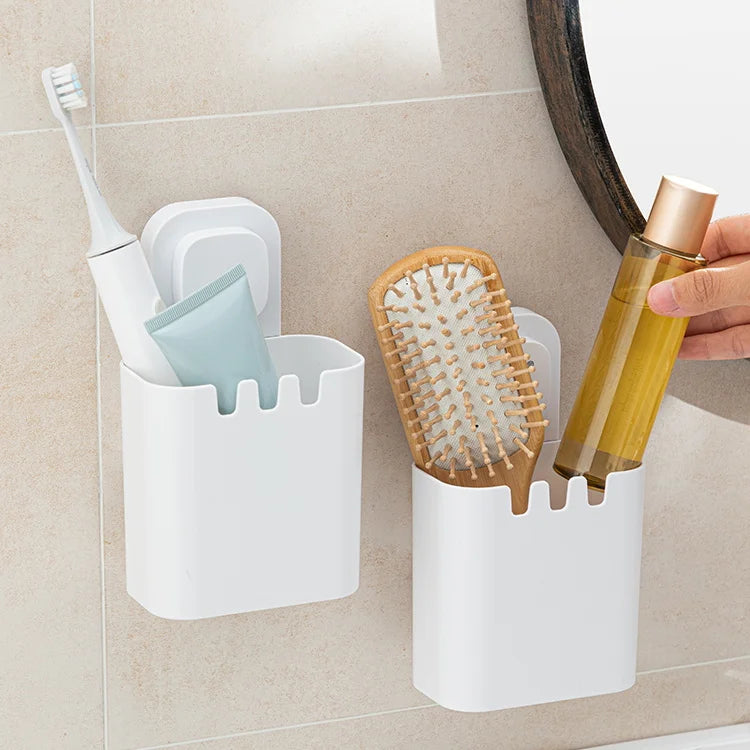 TAILI Strong Vacuum Suction Cups Hooks Powerful Shower Holder and Vacuum Suction Hook Bathroom Organizer Toothbrush Cup Holder