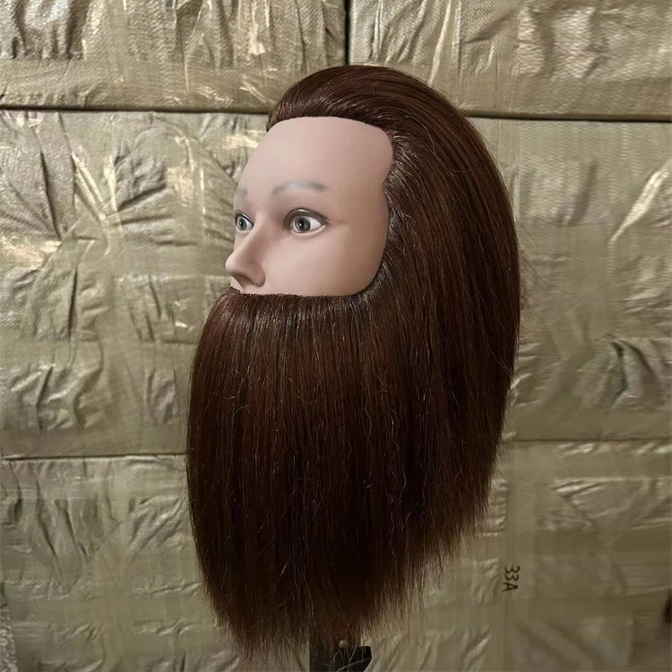 Wholesale Hairdressing Salon Barber Mannequin Doll Black Bearded Male with Afro Training Mannequin Head