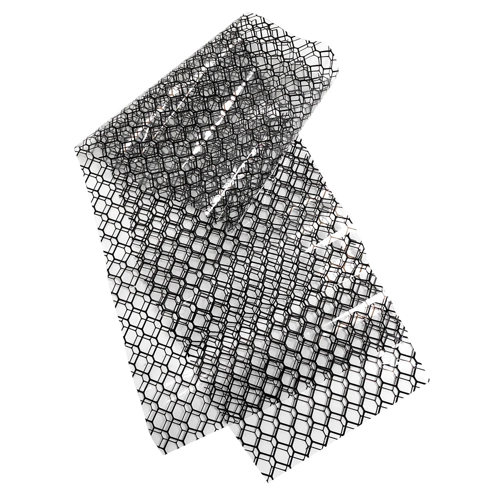ALLESD Double Sided ESD Grid Curtain 0.3mmx1.37mx30m PVC Cleanroom Door Partition Anti-static Grid Curtain