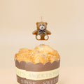 Single Bear Shaped Birthday Candles for  Children With PET Box Pack