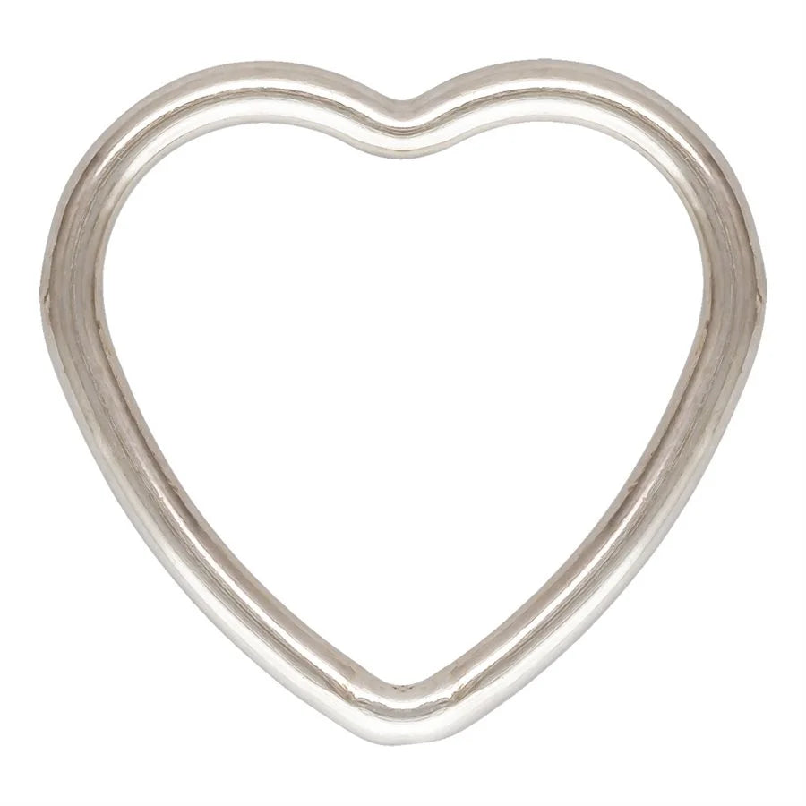 New 925 Sterling Silver Heart Closed Rings for DIY Jewelry Making