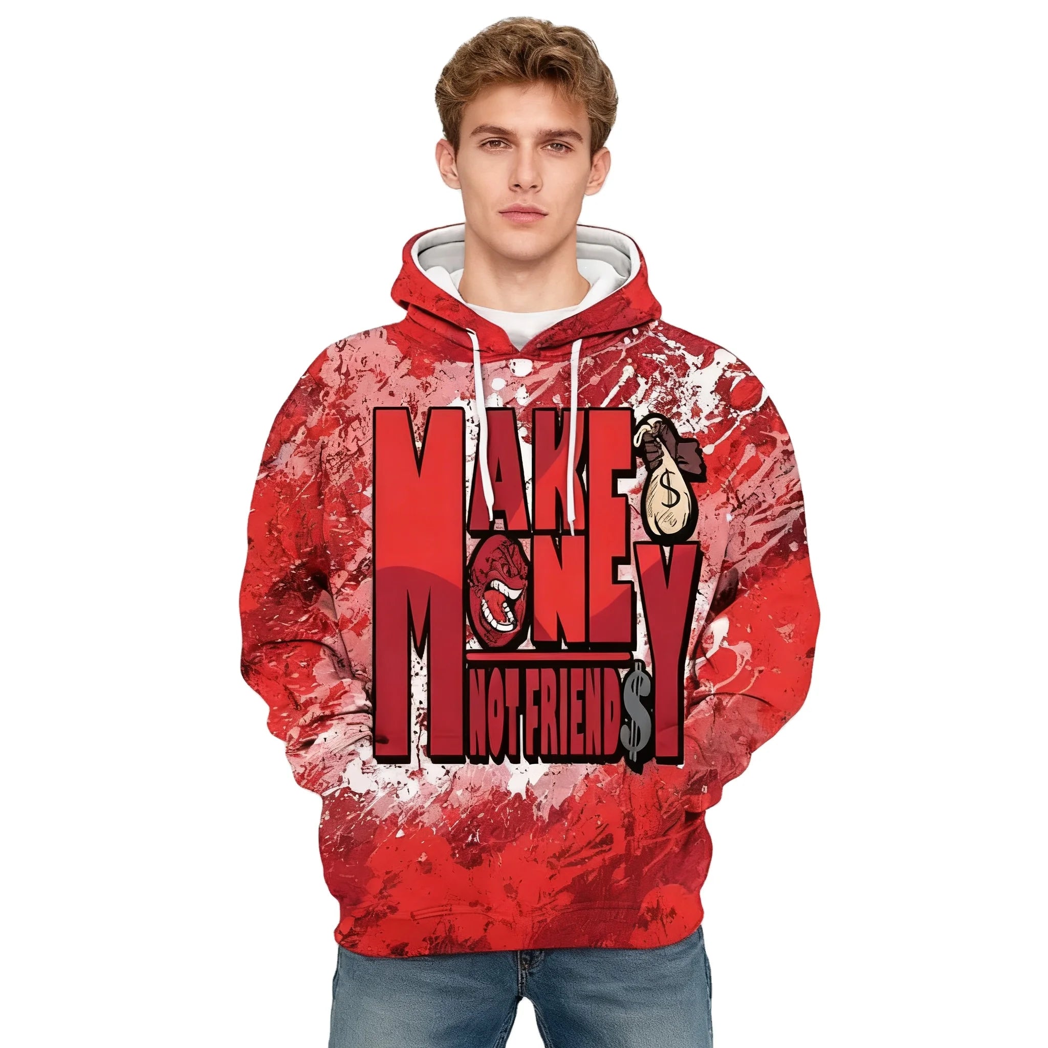 Fitspi Dropshipping 3D Printed Hoodies Wholesale Sublimation Printing Sweatshirt Pullover Supplier China