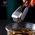 Customized Logo Reusable Refreezable 304 Stainless Steel Ice Cube Chilling Metal Whiskey Stones Set for Whisky Vodka Liquor