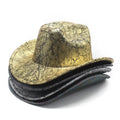 New Design Western Cowboy Hat Big Brim British Jazz Hat for Men Outdoor Sunshade Party Fedora Hat