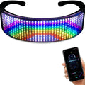 Changeable Customizable Blue Tooth Luminous LED Glasses  for GimmickClub Costumes Birthday