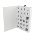 Wholesale Personalized Recyclable Embossing Advent Calendar Paper Box with Matt Lamination Printing