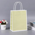 Hot Sale Reusable Kraft Paper Shopping Gift Bag with Handle Custom Packaging for Supermarket Use and Promotion MOQ 500