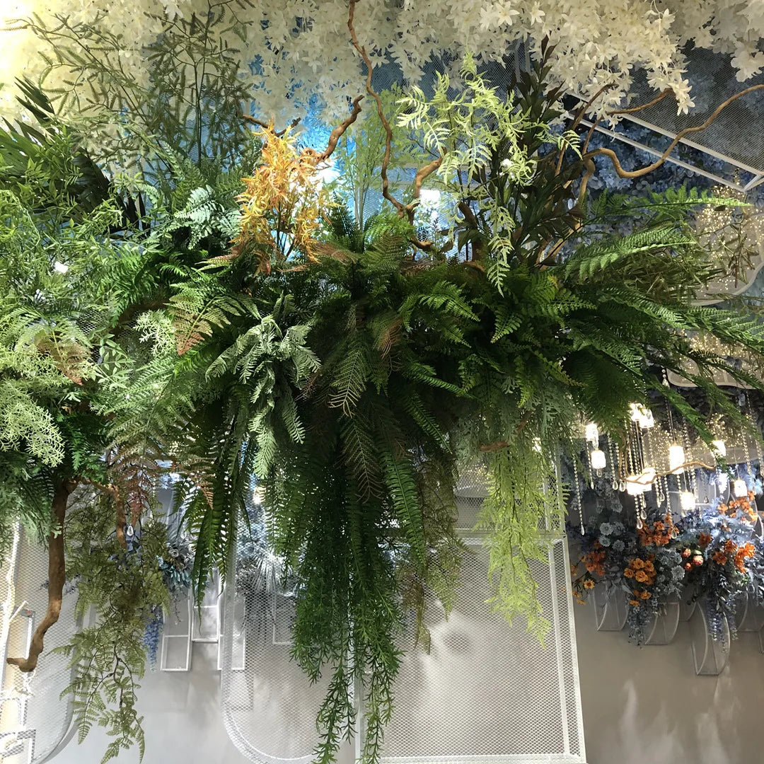 Manufacturer Sales Soft Plastic Fake Flowers Wedding Decoration Green Flowers Wedding Home Decoration