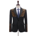 10% S-5XL Spring New Men's Slim Blazers Suits Coat Male Nightclub Bar Singer Costumes Jacket Symphony Sequins Stitching COAT