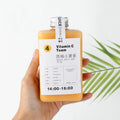 300ML Flat Square Disposable PET Plastic Bottle Juice Drink Milk Tea Packaging Plastic Bottle 10oz