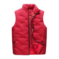 Men' Sleeveless Vest Jackets Winter Fashion Male Cotton Vest Coats Men Stand Collar Warm Waistcoats Clothing Plus Siz 5XL