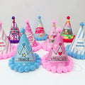 Kids Party Supplies Prince and Princess Birthday Hat Printing Crown Happy Birthday Supplies Hat