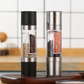Kitchen 2 in 1 Adjustable Coarseness Manual Spice Mill Multifunctional Stainless Steel Salt Pepper Grinder Mills