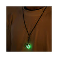 Cylinder Beads Dragon Claw Glass Pendant Necklace Can Fluoresce at Night Retro Hip-hop Eagle Claw Luminous Mens Necklace