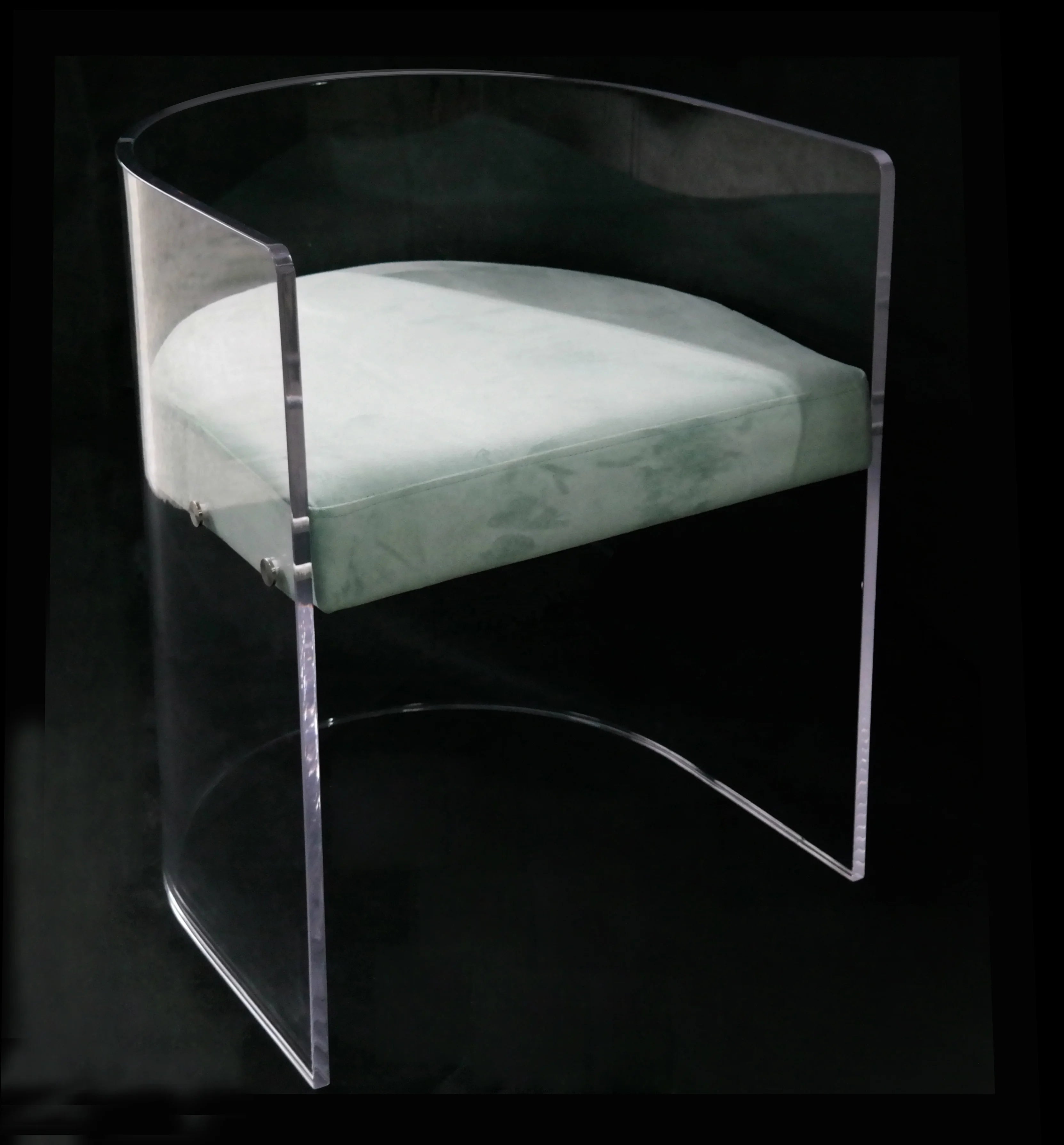 Manufacturer Factory Supplier Unique Design Transparent Coffee Chair Dinning Lucite Stool clear Chair Acrylic Chair