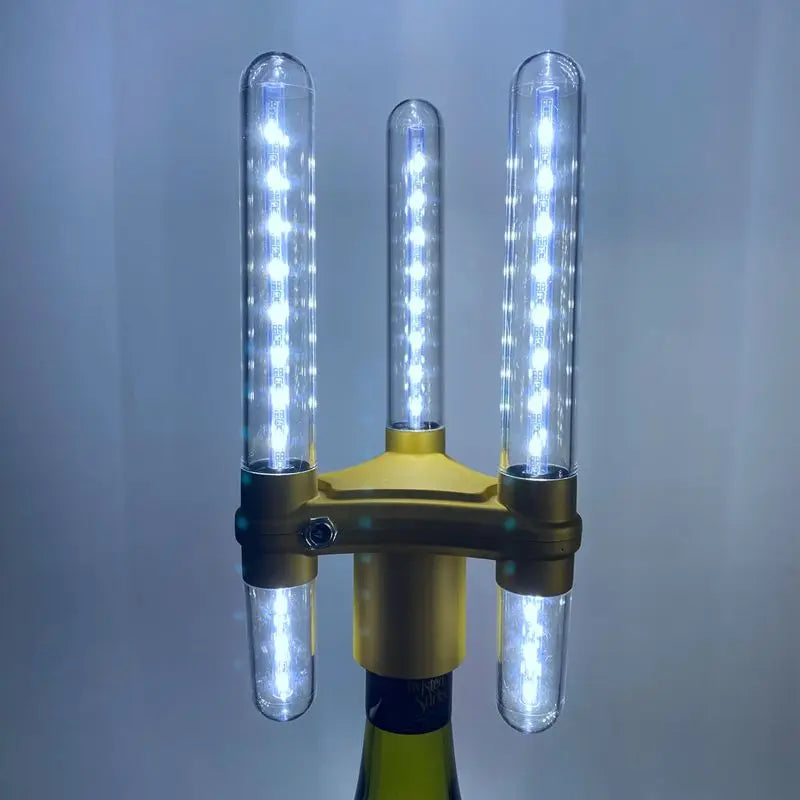 Triangle Head Rechargeable Led bar Stick Champagne Bottle Display LED Strobe Baton Flashing LED Bottle Sparkler Light for Party