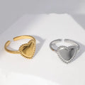Beimai OEM Anillo Manufacturer Wholesale Love-shaped Simple and Fashionable Stainless Steel