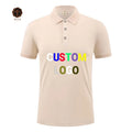 Custom Men's Summer Golf Polo T-Shirt Breathable and Soft Jersey Fabric with Printing Embroidery Logo