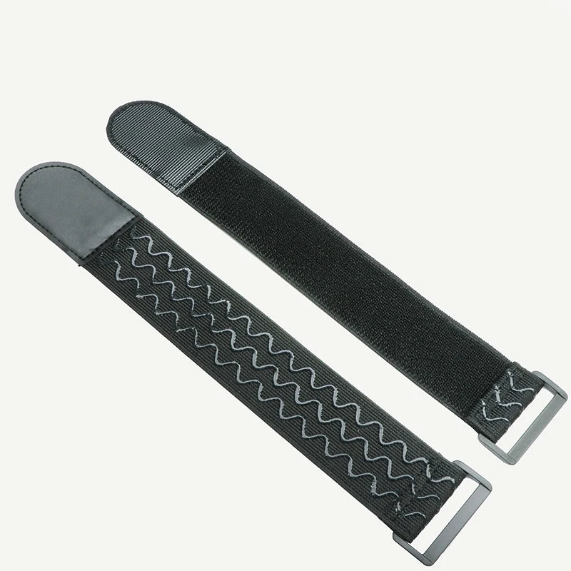 Anti-Slip Silicone Tape Elastic Adjustable Strap Wavy-Shape Silicone Grip Elastic Band With Plastic Buckle