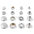 Custom Logo Metal Religious Roped Cross Cap Buttons Line 24 Snaps Button for DIY Leather