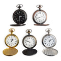 BOSHIYA Guangzhou Factory  Promotional Business Gifts Black Glossy Custom logo Accepted Quartz Movement Pocket Watch with Chain